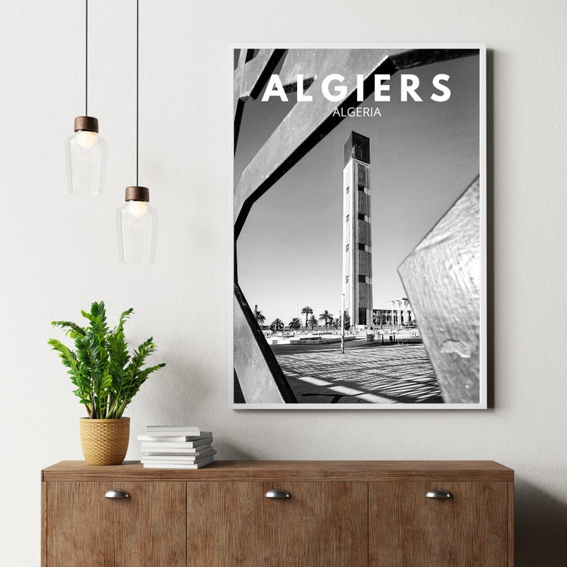 Affiche du Minaret de la Grande Mosquée d'Alger 
