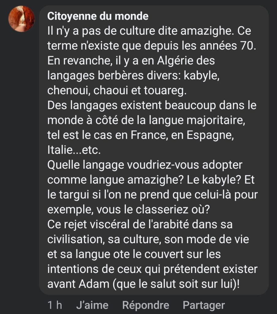 La culture amazigh n'existe pas ?