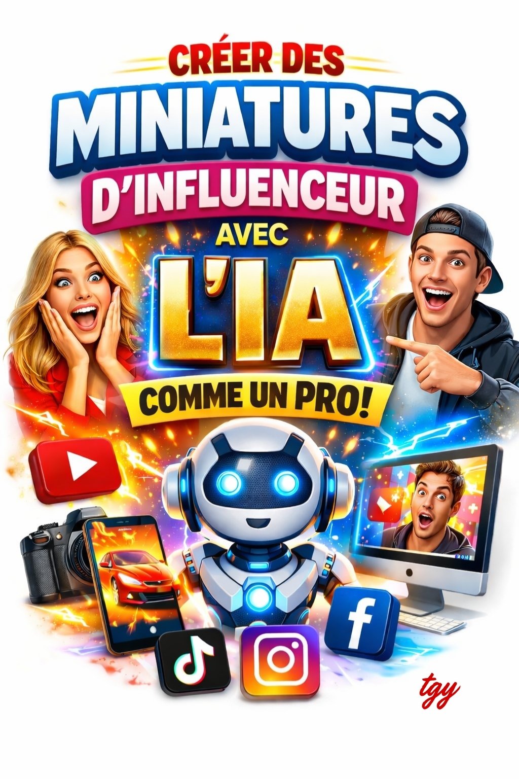 Comment créer des miniatures de vidéos YouTube, Instagram, TikTok comme les influenceurs